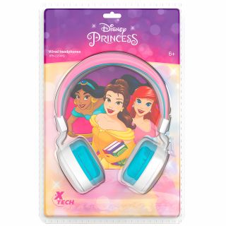 Auriculares X-Tech con Cable Estereo con Microfono Edicion Disney Princesa