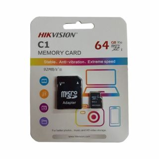 Memoria Micro SD 64GB Hikvision Clase 10 C1