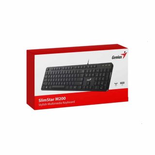 TECLADO GENIUS SLIMSTAR M200 USB BLACK