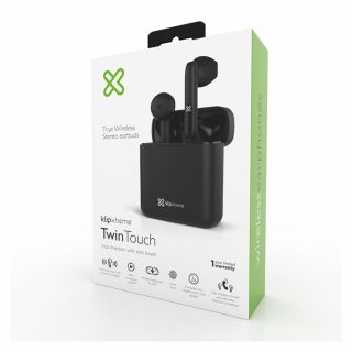 Auriculares Klipxtreme TwinTouch Inal?mbrico Negro