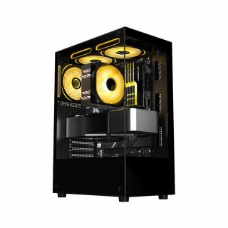 Gabinete SYX Gamer EQS11 Negro ATX Sin Fanes